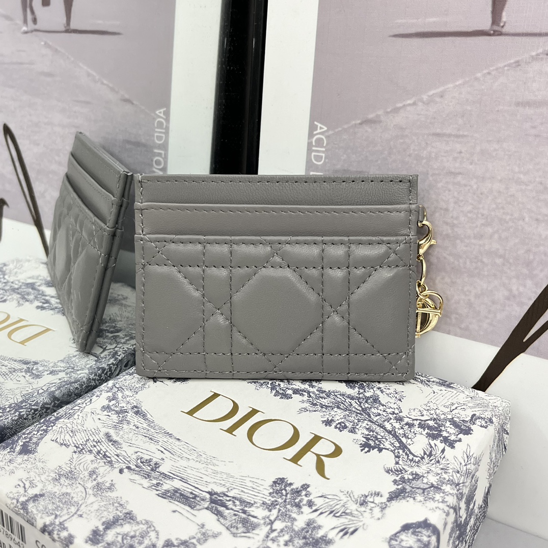 Lady Dior Freesia 카드 지갑