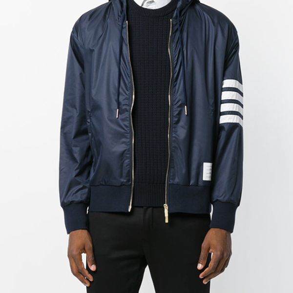 Thom Browne 4 바 후드 재킷
